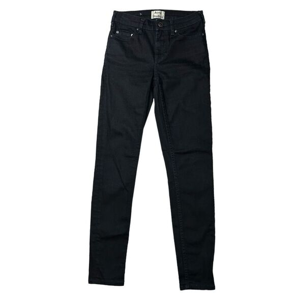 Acne Studios Skin 5 Indie Skinny Leg Denim Jeans In Indie Denim Wash Sz 25 / 32 - Picture 2 of 6